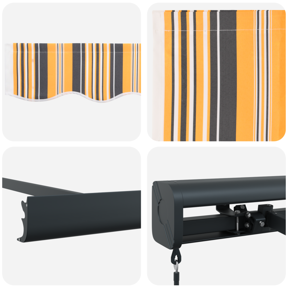 Produktbild för Utdragbar markis Flerfärgsdesign 300 x 250 cm