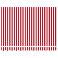 Produktbild för Utdragbar markis Röd och Vit 350 x 250 cm