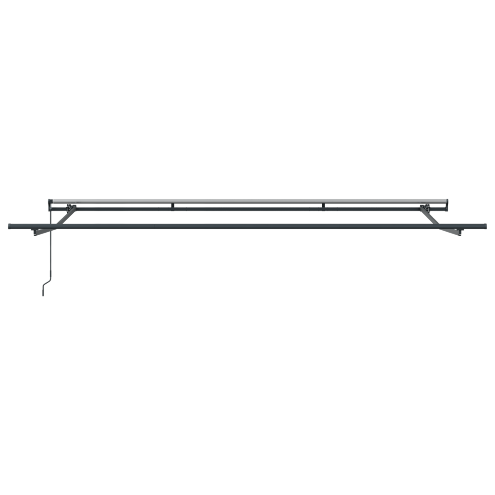Produktbild för Utdragbar markis orange och brun 400 × 350 cm