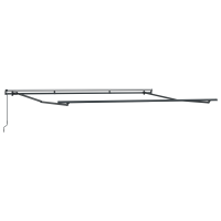 Produktbild för Utdragbar markis orange och brun 500 × 350 cm
