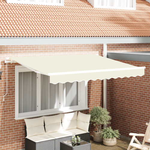 vidaXL Markisväv Kräm 2,5 x 2 m Polyester