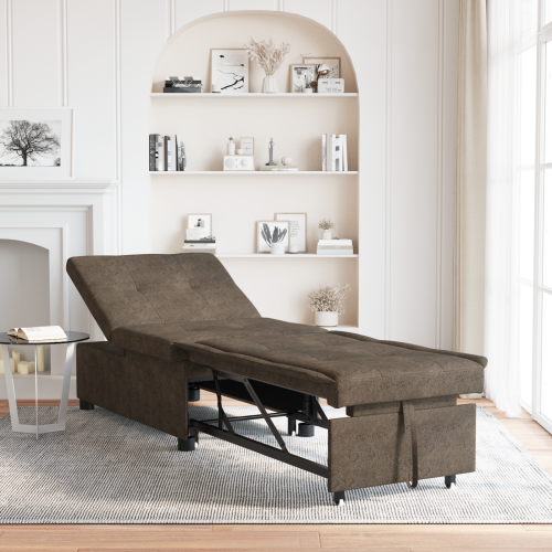 vidaXL Soffsäng Armégrön 194 x 67 x 82 cm Huahua Tyg