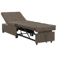Produktbild för Soffsäng Armégrön 194 x 67 x 82 cm Huahua Tyg