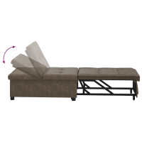Produktbild för Soffsäng Armégrön 194 x 67 x 82 cm Huahua Tyg