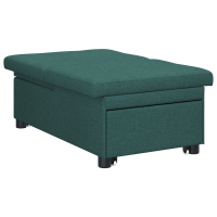Produktbild för Pull Out Sofa Bed Mörkgrön 194 x 50 x 82 cm tyg