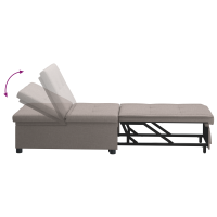 Produktbild för Pull Out Sofa Bed Taupe 194 x 50 x 82 cm tyg