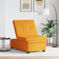 Produktbild för Pull Out Sofa Bed Mörkgul 194 x 50 x 82 cm tyg