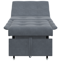 Produktbild för Soffsäng Mörkgrå 194 x 67 x 82 cm Sammet