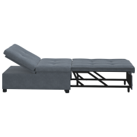 Produktbild för Soffsäng Mörkgrå 194 x 67 x 82 cm Sammet