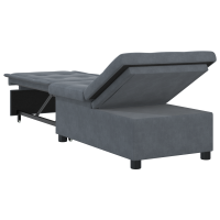 Produktbild för Soffsäng Mörkgrå 194 x 67 x 82 cm Sammet