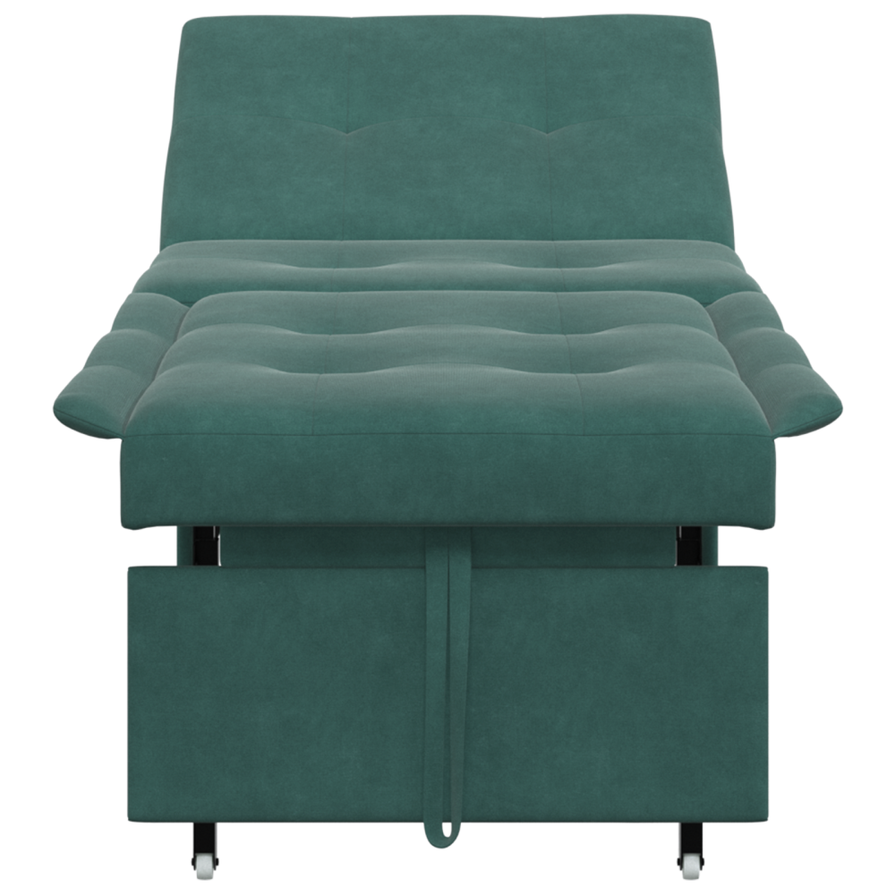 Produktbild för Soffsäng Mörkgrön 194 x 67 x 82 cm Sammet