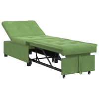 Produktbild för Soffsäng Ljusgrön 194 x 67 x 82 cm Sammet