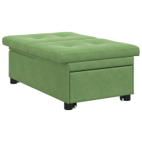 Produktbild för Soffsäng Ljusgrön 194 x 67 x 82 cm Sammet
