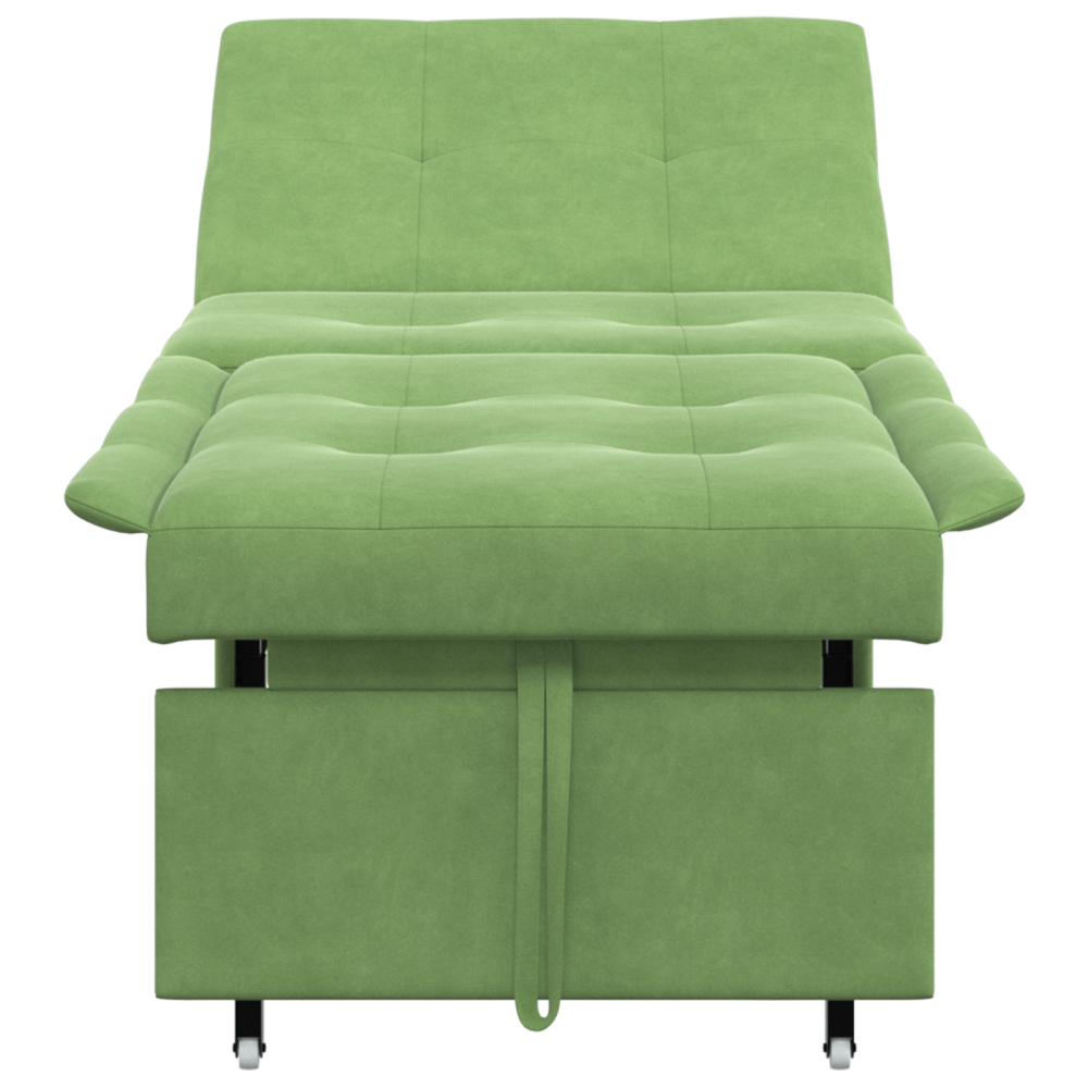 Produktbild för Soffsäng Ljusgrön 194 x 67 x 82 cm Sammet