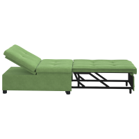 Produktbild för Soffsäng Ljusgrön 194 x 67 x 82 cm Sammet