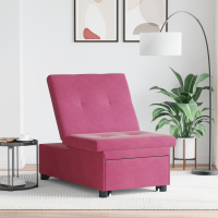 Produktbild för Soffsäng Vinröd 194 x 67 x 82 cm Sammet