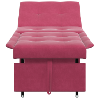 Produktbild för Soffsäng Vinröd 194 x 67 x 82 cm Sammet