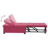 Produktbild för Soffsäng Vinröd 194 x 67 x 82 cm Sammet