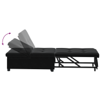 Produktbild för Soffsäng Svart 194 x 67 x 82 cm Sammet