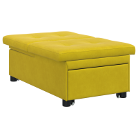 Produktbild för Soffsäng Gul 194 x 67 x 82 cm Sammet