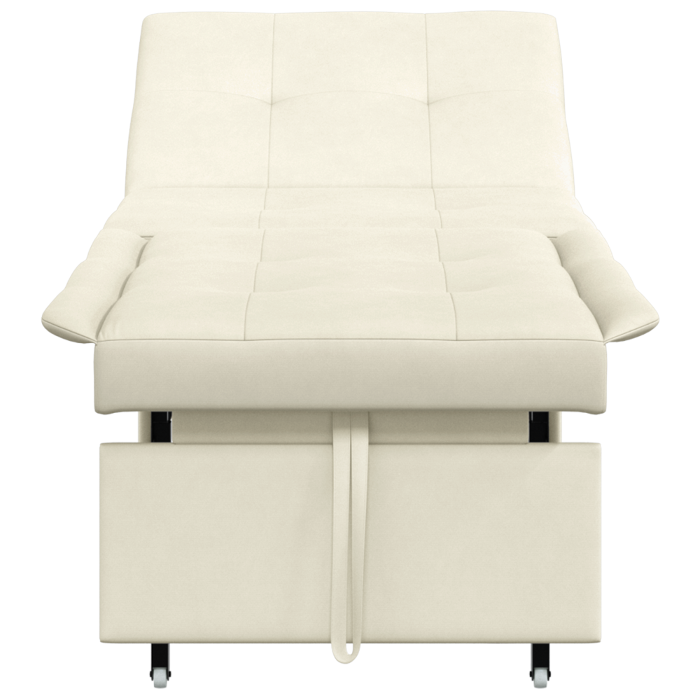 Produktbild för Soffsäng Kräm 194 x 67 x 82 cm Sammet
