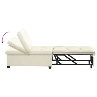 Produktbild för Soffsäng Kräm 194 x 67 x 82 cm Sammet