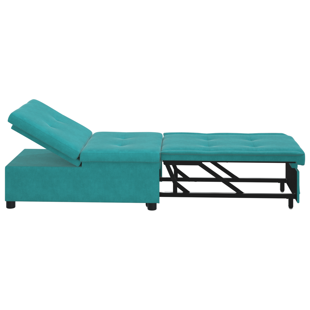 Produktbild för Soffsäng Turkos 194 x 67 x 82 cm Sammet