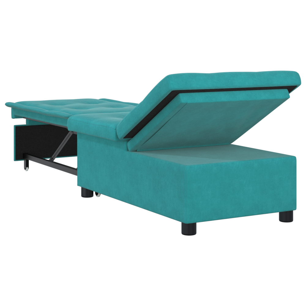 Produktbild för Soffsäng Turkos 194 x 67 x 82 cm Sammet