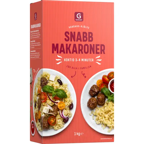 GARANT Snabbmakaroner Pasta 1 kg