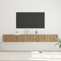 Produktbild för TV-bänkset 4 pcs Artisan Ek Konstruerat trä