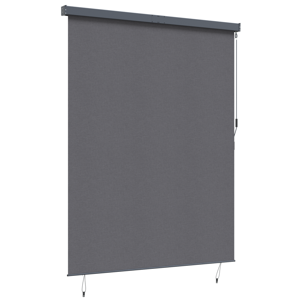 Produktbild för Rullgardin Antracit 200 x 250 cm Tyg och Aluminium