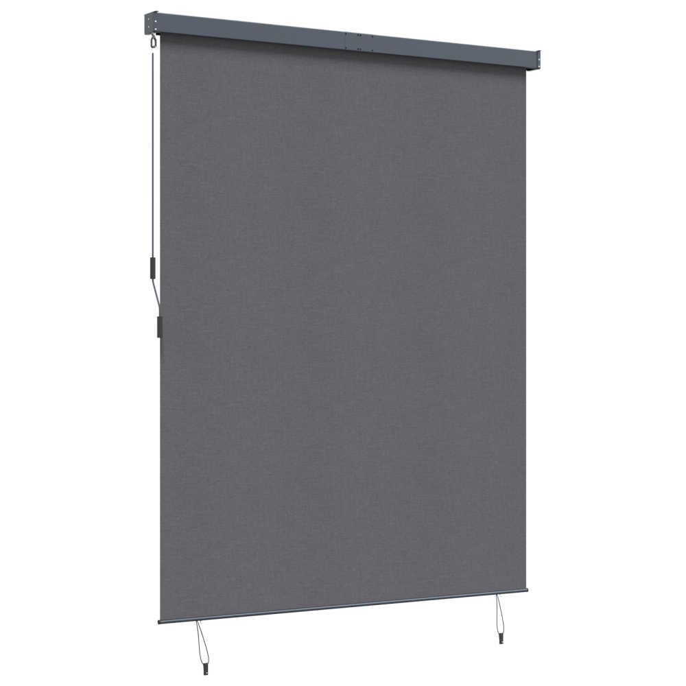 Produktbild för Rullgardin Antracit 200 x 250 cm Tyg och Aluminium