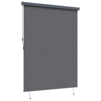Produktbild för Rullgardin Antracit 200 x 250 cm Tyg och Aluminium