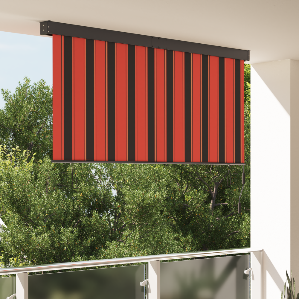 Produktbild för Rullgardin Orange och Brunt 200 x 250 cm Tyg och Aluminium