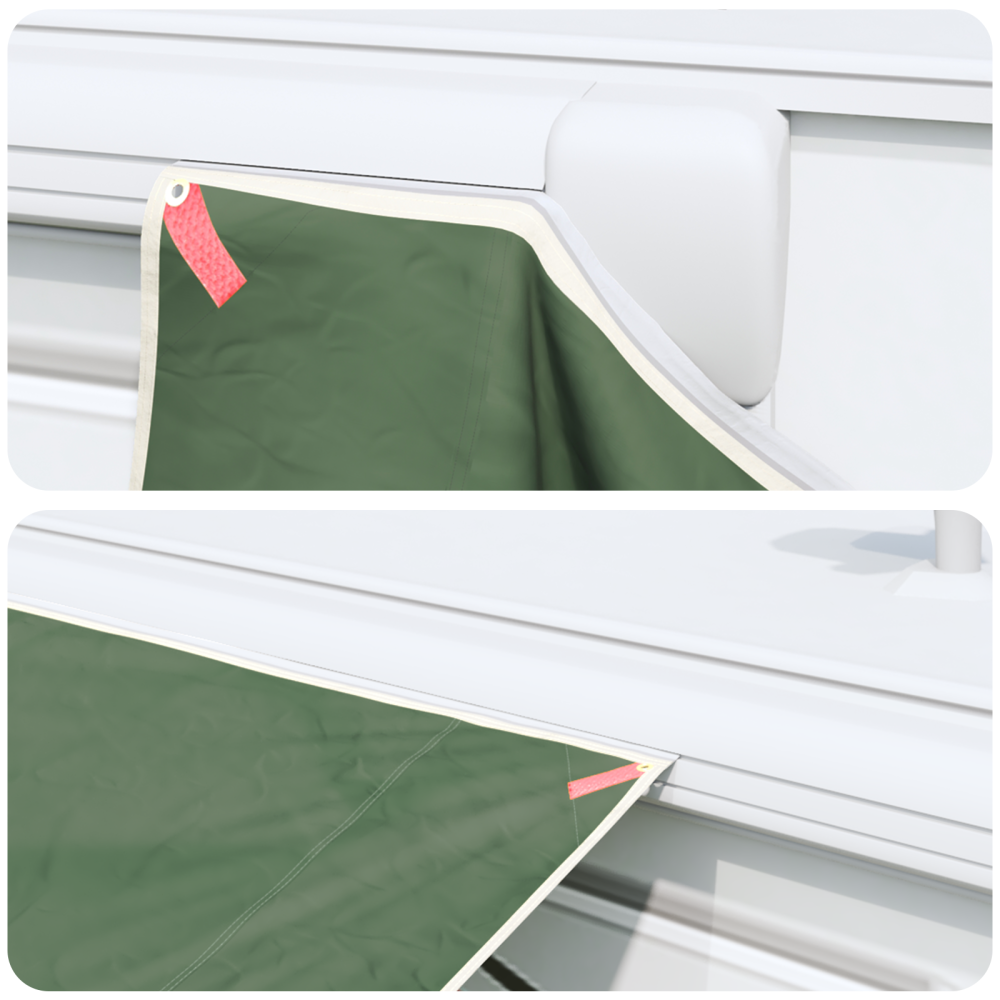 Produktbild för Vattentålig tarp person 240 x 300 cm Vattentålig Grön