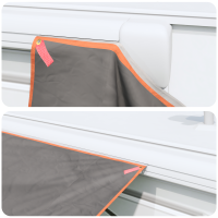 Produktbild för Vattentålig tarp person 240 x 300 cm Vattentålig Grå och orange