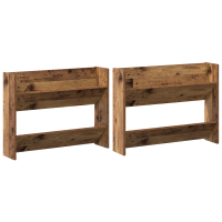 Produktbild för Skoskåp 2 pcs Gammalt trä 80 x 18 x 60 cm Konstruerat trä