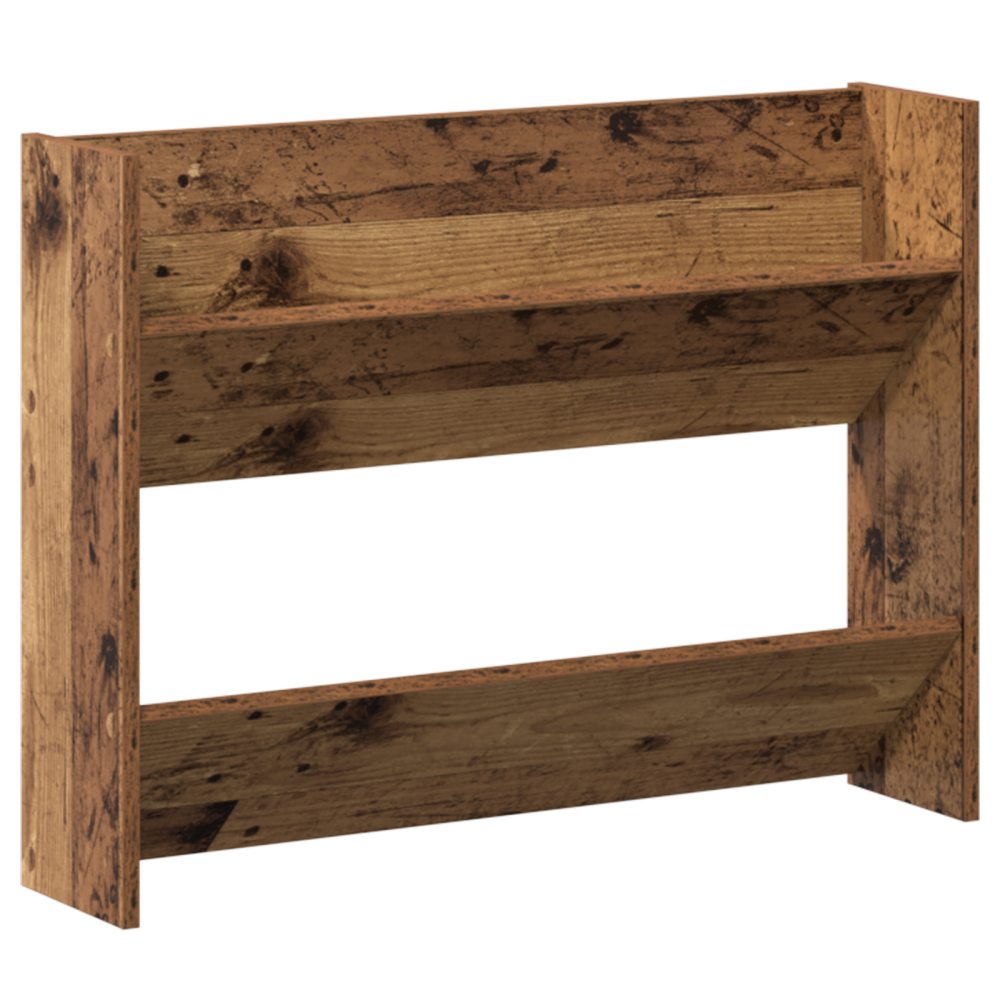 Produktbild för Skoskåp 2 pcs Gammalt trä 80 x 18 x 60 cm Konstruerat trä