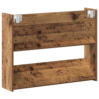 Produktbild för Skoskåp 2 pcs Gammalt trä 80 x 18 x 60 cm Konstruerat trä