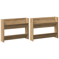 Produktbild för Skoskåp 2 pcs Artisan Ek 81 x 18 x 60 cm Konstruerat trä