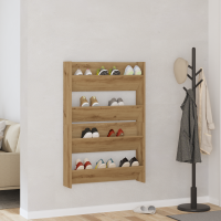 Produktbild för Skoskåp 2 pcs Artisan Ek 81 x 18 x 60 cm Konstruerat trä