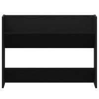 Produktbild för Skoskåp med hylla Svart Ek 82 x 18 x 60 cm Konstruerat trä