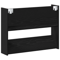 Produktbild för Skoskåp 2 pcs Svart Ek 83 x 18 x 60 cm Konstruerat trä