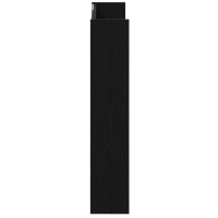 Produktbild för Skoskåp 2 pcs Svart Ek 86 x 18 x 90 cm Konstruerat trä