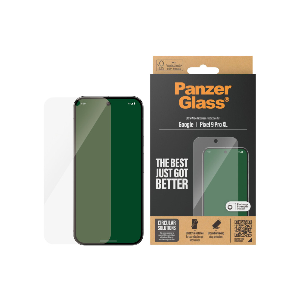 Produktbild för PanzerGlass - skärmskydd för mobiltelefon - ultrabred passning