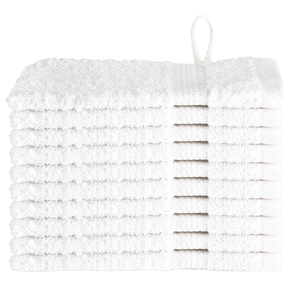 Produktbild för Gästhandduk SOLUND 10 pcs Vit 15 x 21 cm 550 gsm