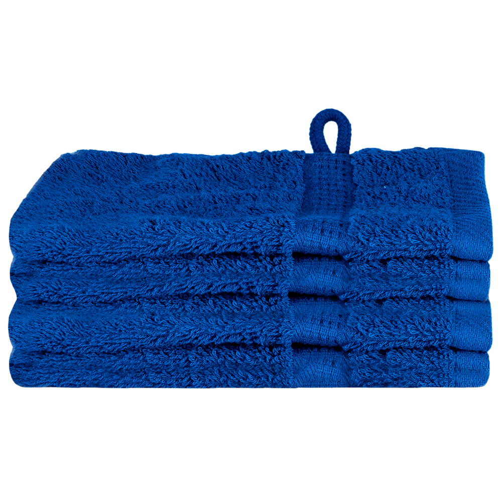 Produktbild för Gästhandduk SOLUND 4 pcs Blå 15 x 21 cm 550 gsm
