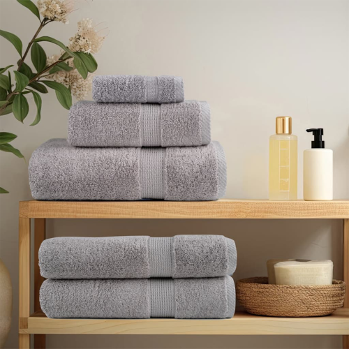 vidaXL Gästhandduk SOLUND 10 pcs Grå 15 x 21 cm 550 gsm