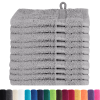 Produktbild för Gästhandduk SOLUND 10 pcs Grå 15 x 21 cm 550 gsm