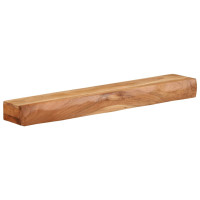 Produktbild för Vägghyllor 2 st 80x17x8 cm massivt trä akacia